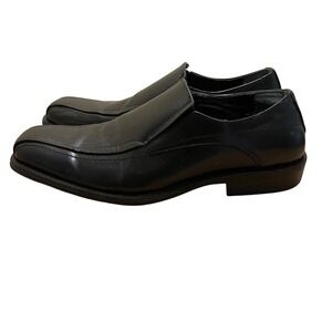 Alfani Ascher Dress Shoes Slip On Loafers‎ Square Toe Classic Black 10.5M
